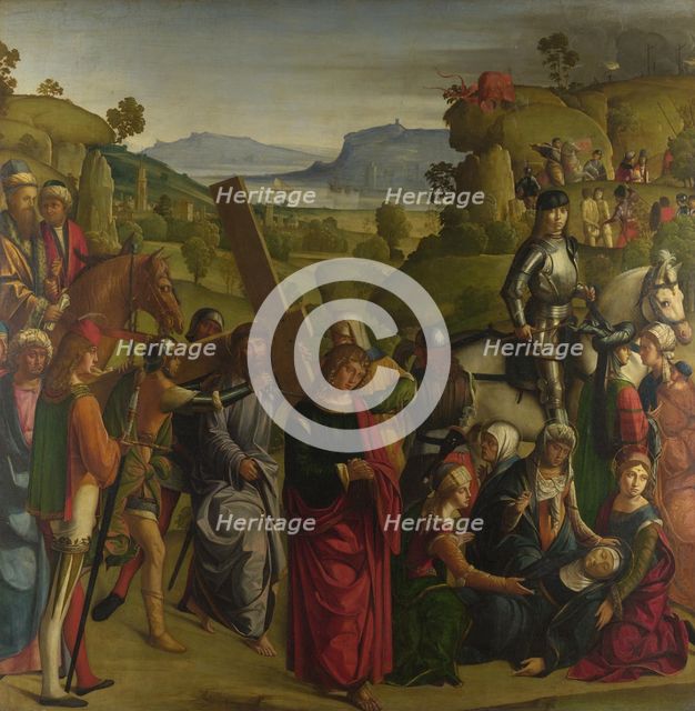 Christ carrying the Cross and the Virgin Mary Swooning, c. 1501. Artist: Boccaccino, Boccaccio (1468-1525)