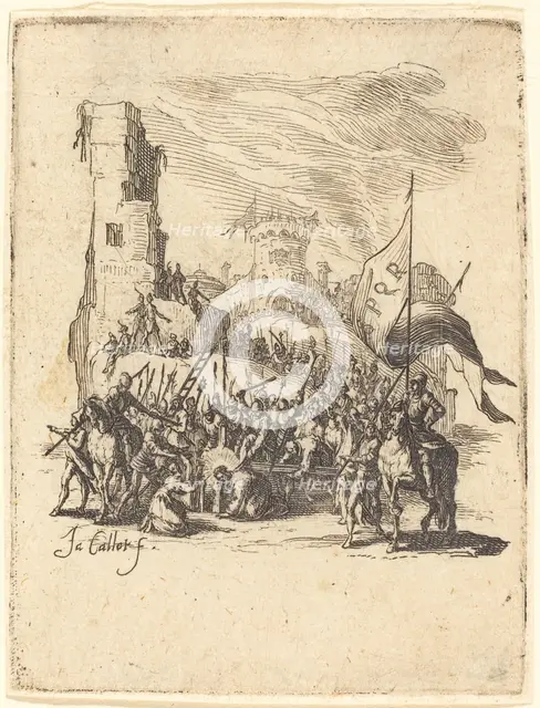 Christ Carrying the Cross, c. 1624/1625. Creator: Jacques Callot.