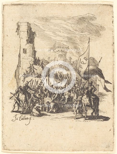 Christ Carrying the Cross, c. 1624/1625. Creator: Jacques Callot.