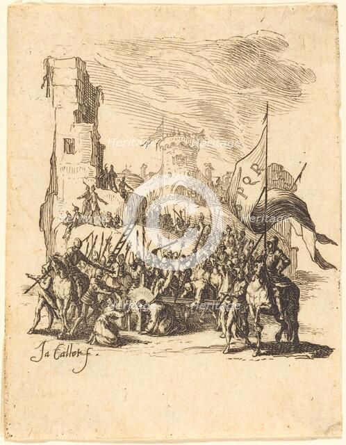 Christ Carrying the Cross, c. 1624/1625. Creator: Jacques Callot.