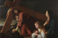 Christ carrying the Cross contemplated by Mary and the Christian Soul, 1630. Creator: Felipe Diriksen