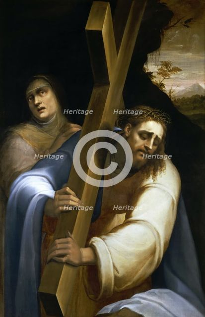 Christ carrying the cross. Creator: Piombo, Sebastiano, del (1485-1547).