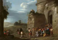 Christ Carrying the Cross, early 1620s. Creator: Cornelis van Poelenburgh