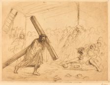 Christ Carrying the Cross (fourth plate), 1910. Creator: Jean Louis Forain