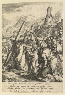 Christ Carrying the Cross, from "The Passion of Christ", mid 17th century. Creator: Nicolas Cochin