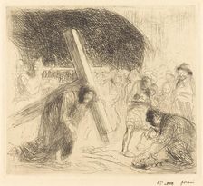 Christ Carrying the Cross (seventh plate), c. 1910. Creator: Jean Louis Forain
