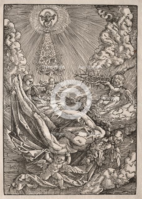 Christ Carried to Heaven by Angels, c. 1515-1517. Creator: Hans Baldung (German, 1484/85-1545).
