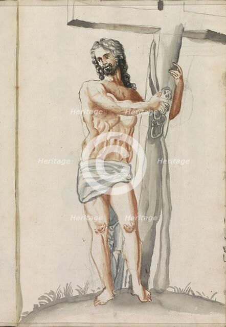 Christ carries the cross, 1696. Creator: Hendrick van Beaumont.