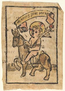 Christ Child on Donkey, c. 1500. Creator: Unknown