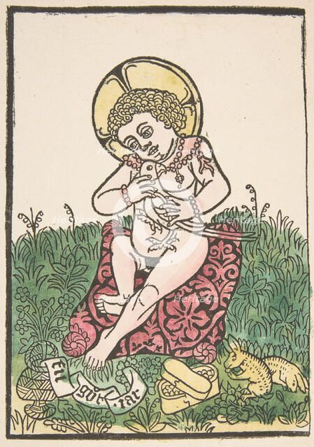 Christ Child With New Year's Wish (Schr. 784), 15th century., 15th century. Creator: Anon.