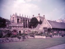 Christ Church and its chapel from the War Memorial Gardens, Oxford, c1955. The Cathedral Church Creator: Arthur Charles Kirby Ware