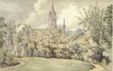 Christ Church Cathedral from the Dean's Garden, 10 June 1775. Artist: John Baptist Malchair