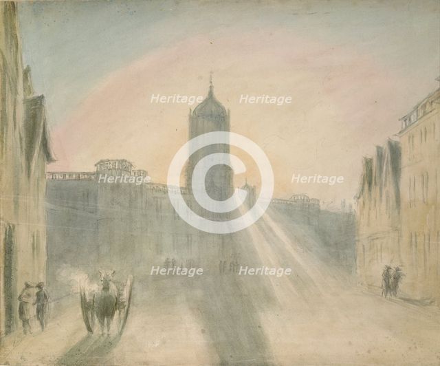 Christ Church from St Aldates, 1787. Artist: John Baptist Malchair.