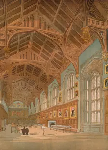 Christ Church Hall, Oxford c1845, (1864)