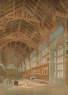 Christ Church Hall, Oxford c1845, (1864)