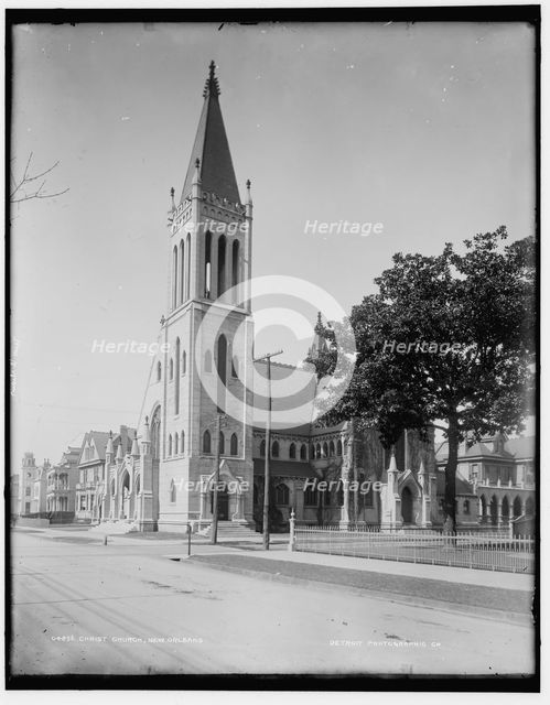Christ Church, New Orleans, between 1890 and 1901. Creator: Unknown.