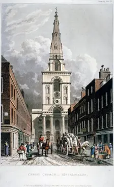Christ Church, Spitalfields, London, 1815. Artist: Anon