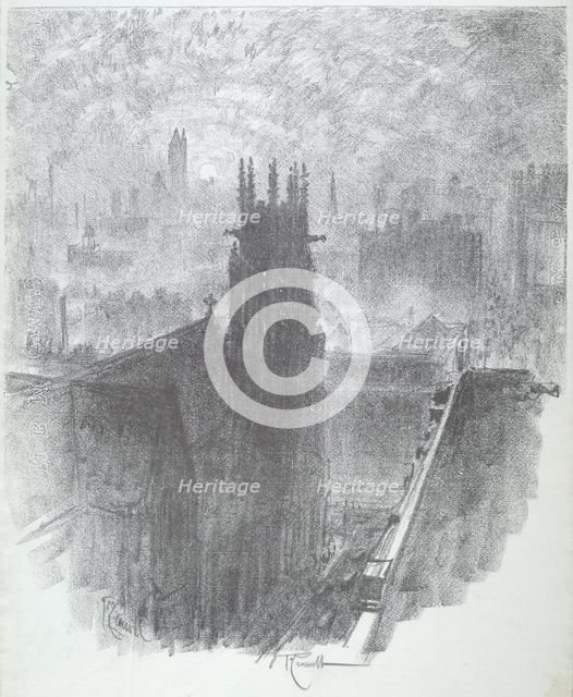 Christ Church, St. Louis, 1919. Creator: Joseph Pennell.