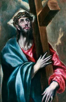 Christ Clasping the Cross 1600-1610. Artist: El Greco