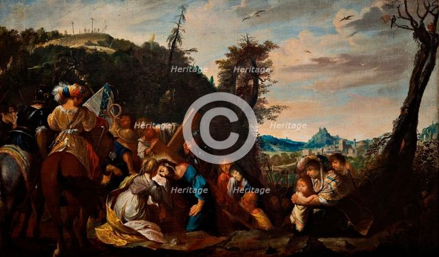 Christ collapsing under the Cross, c1640s. Creator: Unknown.
