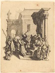 Christ Condemned to Death by Pilate, c. 1624/1625. Creator: Jacques Callot