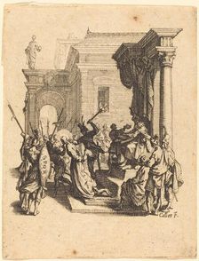 Christ Condemned to Death by Pilate, c. 1624/1625. Creator: Jacques Callot
