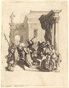 Christ Condemned to Death by Pilate, c. 1624/1625. Creator: Jacques Callot