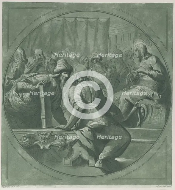 Christ confounding the doctors, 1750-70. Creator: Andrea Scacciati.