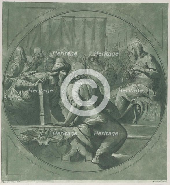 Christ confounding the doctors, 1750-70. Creator: Andrea Scacciati.