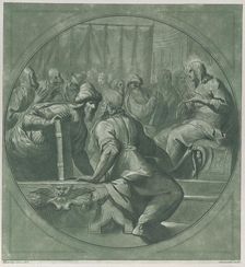 Christ confounding the doctors, 1750-70. Creator: Andrea Scacciati