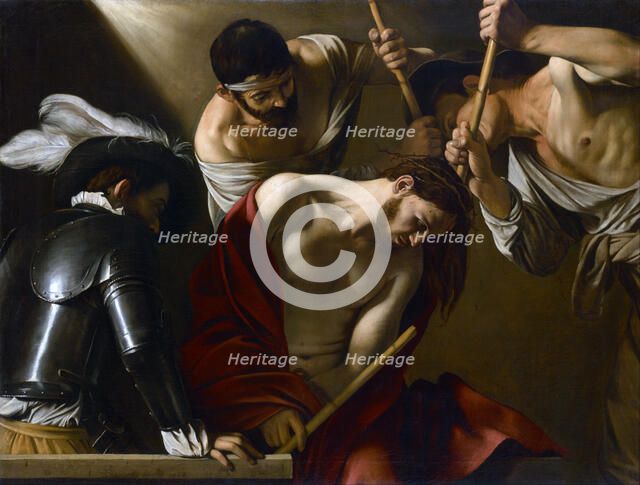 Christ Crowned with Thorns, 1603-1604. Artist: Caravaggio, Michelangelo (1571-1610)