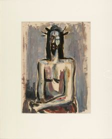 Christ crowned with thorns, 1930-1934. Creator: Ernst Krohn