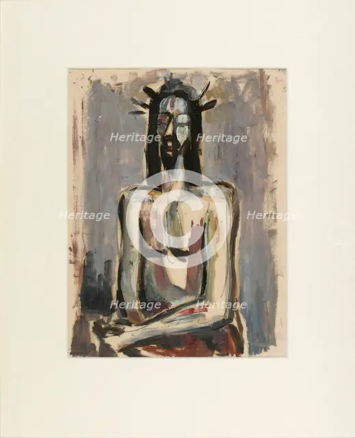 Christ crowned with thorns, 1930-1934. Creator: Ernst Krohn.