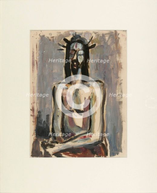 Christ crowned with thorns, 1930-1934. Creator: Ernst Krohn.