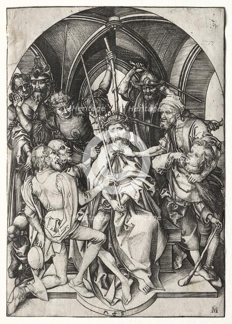 Christ Crowned with Thorns. Creator: Martin Schongauer (German, c.1450-1491).