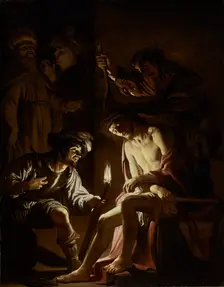 Christ Crowned with Thorns, about 1620. Creator: Gerrit van Honthorst