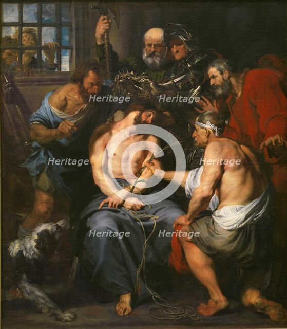 Christ Crowned with Thorns. Artist: Dyck, Sir Anthony van (1599-1641)
