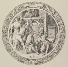 Christ Crowned with Thorns, from the Circular Passion, 1509. Creator: Lucas van Leyden