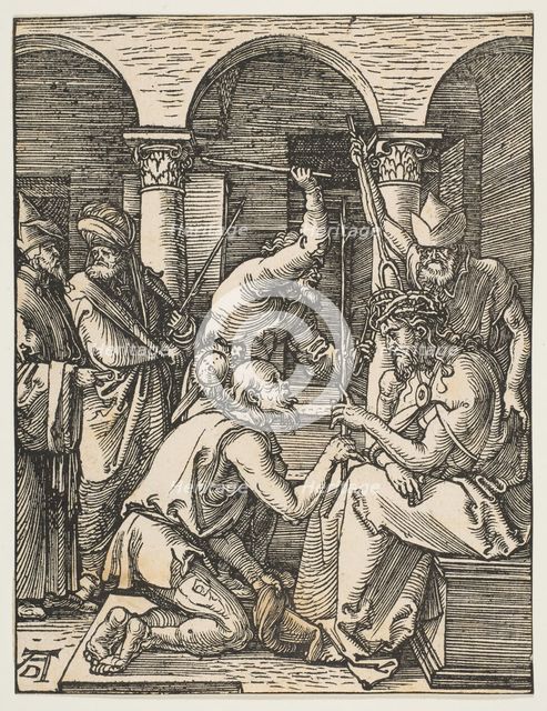 Christ Crowned with Thorns, from The Small Passion, ca. 1509. Creator: Albrecht Durer.