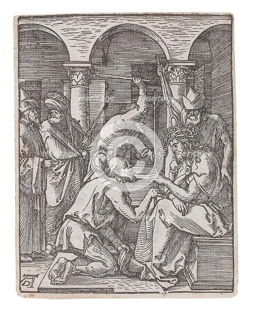 Christ Crowned with Thorns, from the series "The Small Passion", ca 1509-1511. Creator: Dürer, Albrecht (1471-1528).