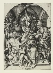 Christ crowned with Thorns, late 15th century. Artist: Martin Schongauer