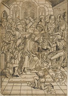 Christ Crowned with Thorns, page 72 from the Treasury (Schatzbehalter), 1491. Creator: Michael Wolgemut