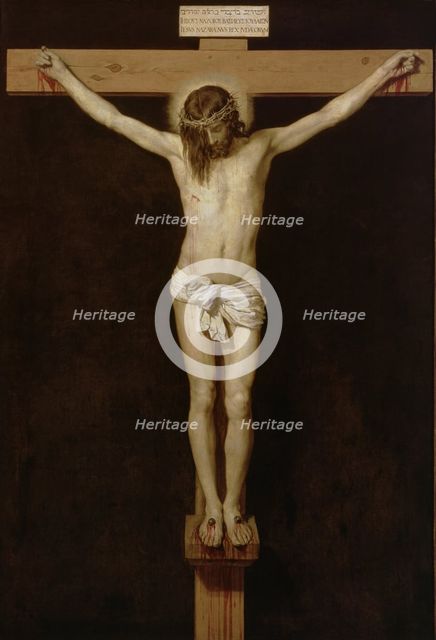  'Christ crucified', 1639, oil painting by Diego Velazquez.
