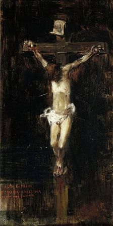Christ Crucified, 1887. Creator: Francisco Domingo Marques