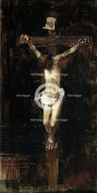 Christ Crucified, 1887. Creator: Francisco Domingo Marques.