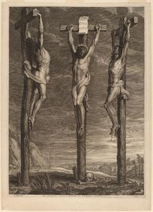 Christ Crucified between Two Thieves, 1640s. Creator: Boetius Adams Bolswert