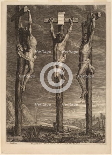 Christ Crucified between Two Thieves, 1640s. Creator: Boetius Adams Bolswert.