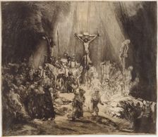 Christ Crucified between the Two Thieves: The Three Crosses, 1653., 1653. Creator: Rembrandt Harmensz van Rijn