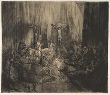 Christ Crucified between the Two Thieves: The Three Crosses, ca. 1660. Creator: Rembrandt Harmensz van Rijn