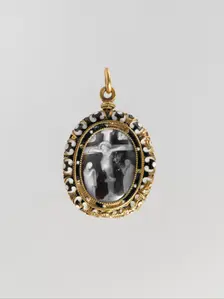 Christ Crucified between the Virgin and Saint John, French (?), 14th century. Creator: Unknown